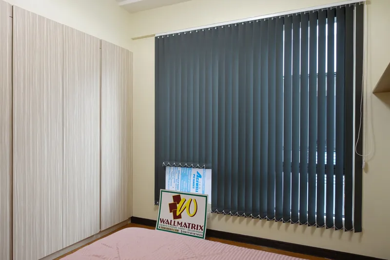 Fabric vertical blinds installation